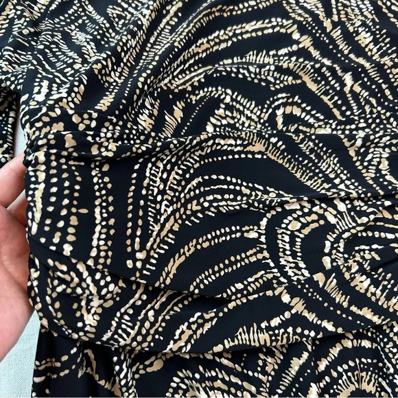 Vintage Evan Picone Faux Wrap Dress Size 12, V-Neck, Midi, Lightweight, Summer - Picture 7 of 11